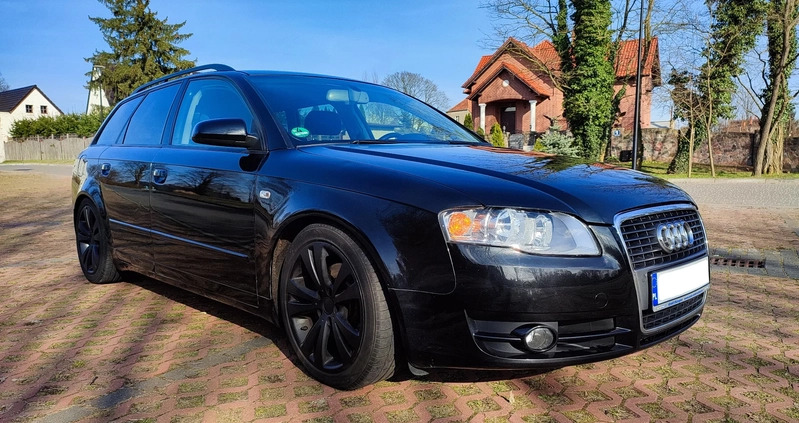 Audi A4 cena 19900 przebieg: 261000, rok produkcji 2007 z Czarne małe 529